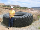 PICTURES/Bagdad Copper Mine/t_Sharon on Tire.jpg